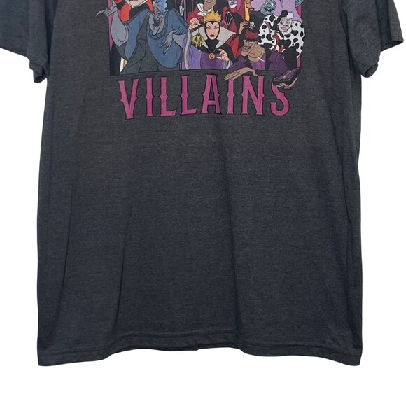 Disney Villains Graphic T-Shirt Mens Medium Gray New Gildan Softstyle Short Slee - Picture 4 of 10